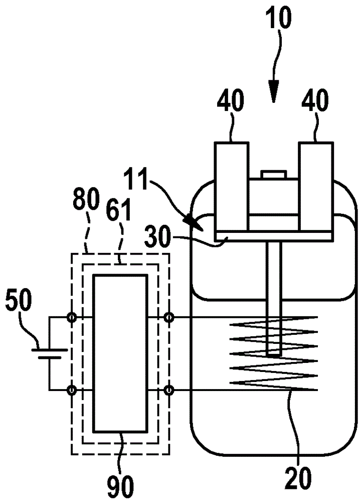 Battery system having a battery which can be connected by at least one of its high-voltage terminals via a contactor, and method for switching such a contactor