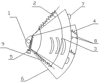 Artificial tooth placing rack with dust-proof device