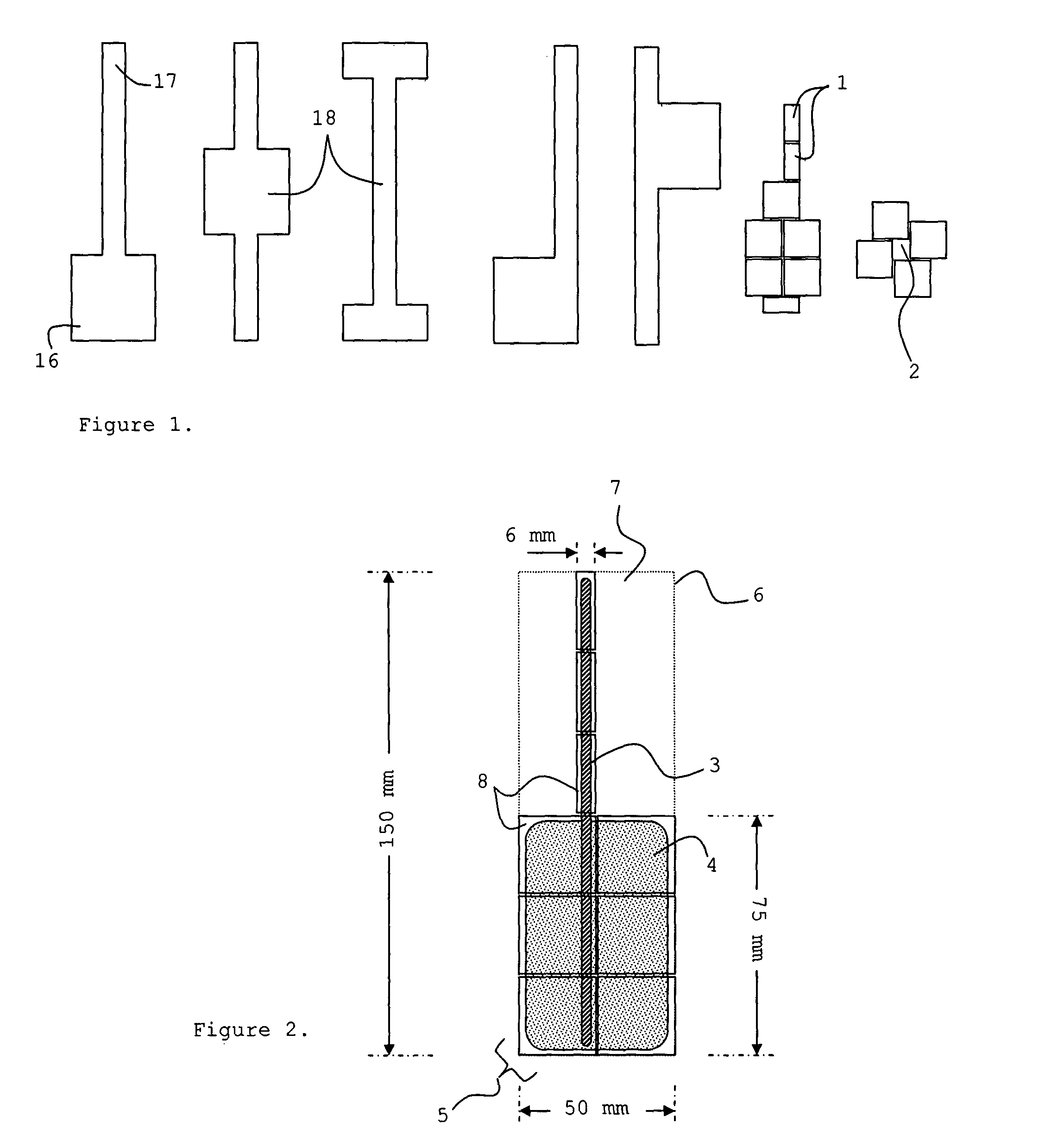 Radiation imaging device with irregular rectangular shape and extraoral dental imaging system therefrom