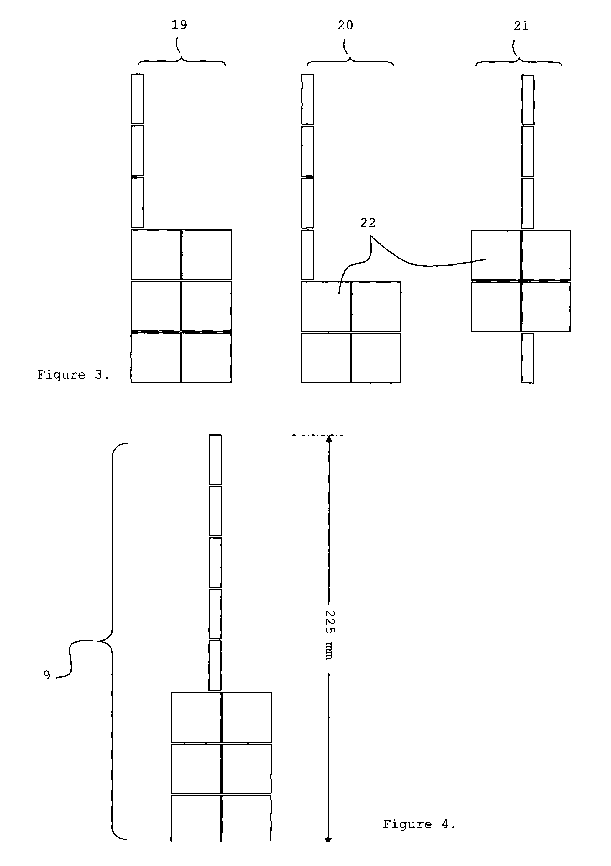 Radiation imaging device with irregular rectangular shape and extraoral dental imaging system therefrom