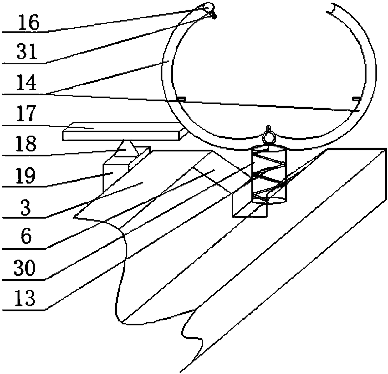 Household paper conveying device