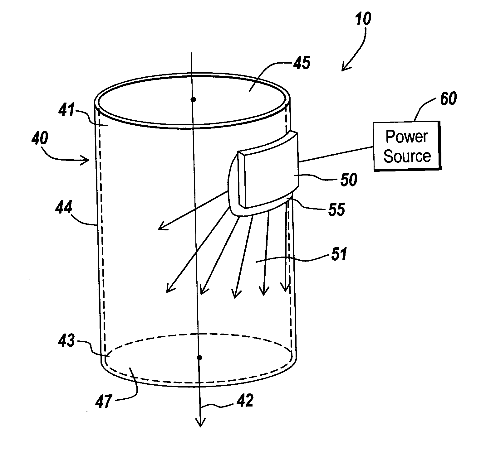 Integrated access device and light source for surgical procedures