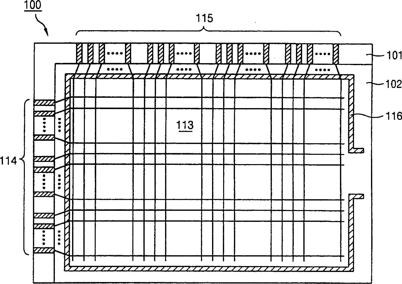 Separation filler for mfg. LCD display panel and method of controlling distance of nozzle and substrate