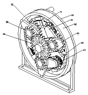 Variable-diameter gear continuously variable transmission