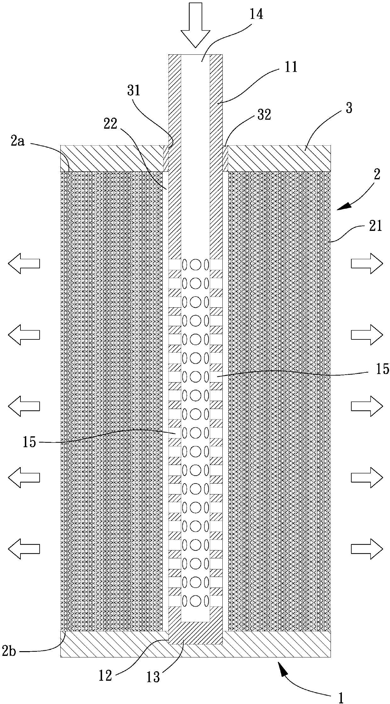 Filtering device