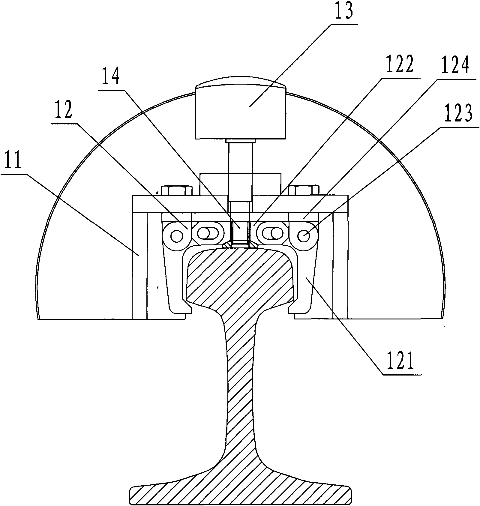 Movable automatic copying rail grinding machine