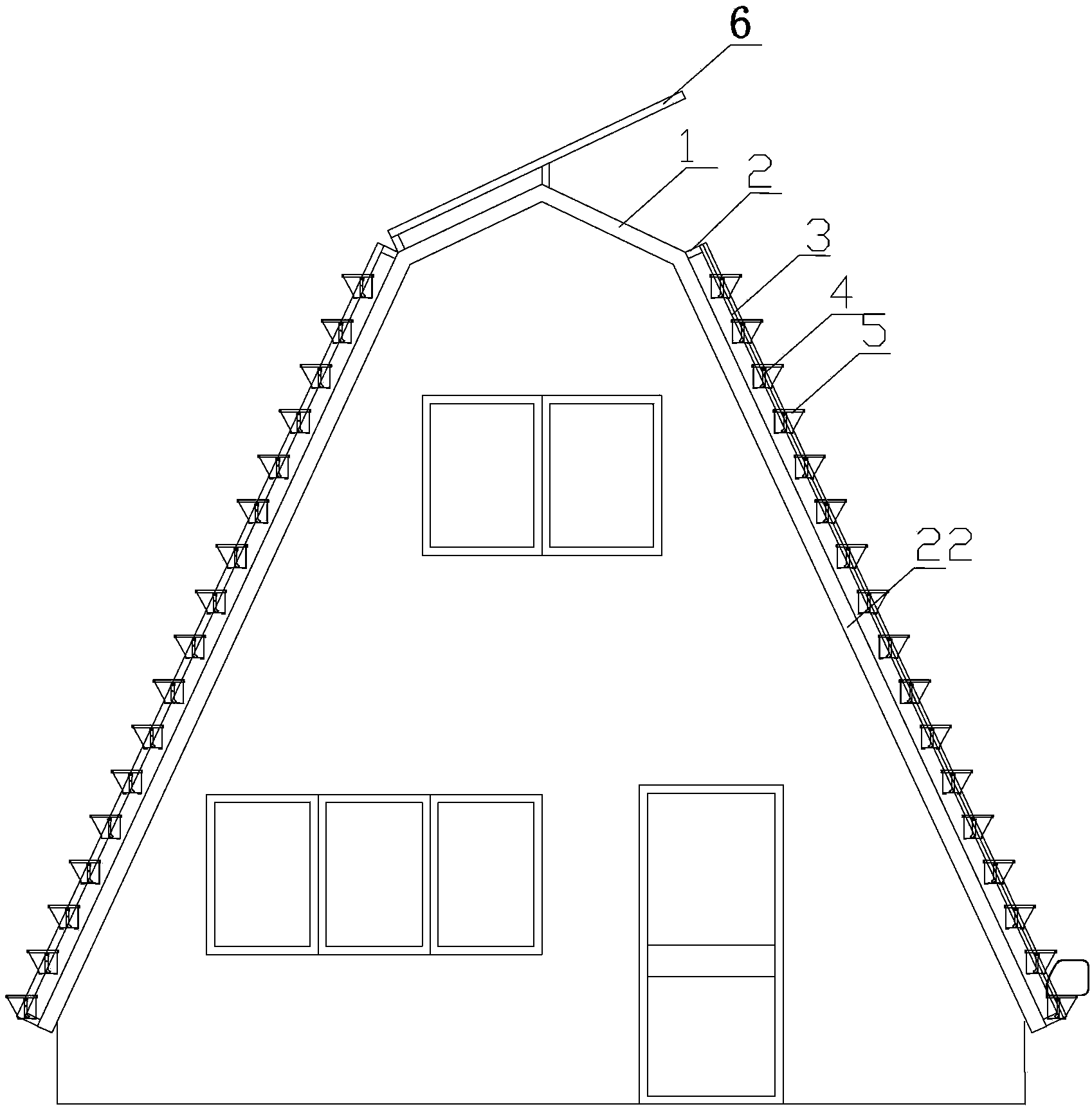Dual-purpose room structure device for detachable pot type planting and residing
