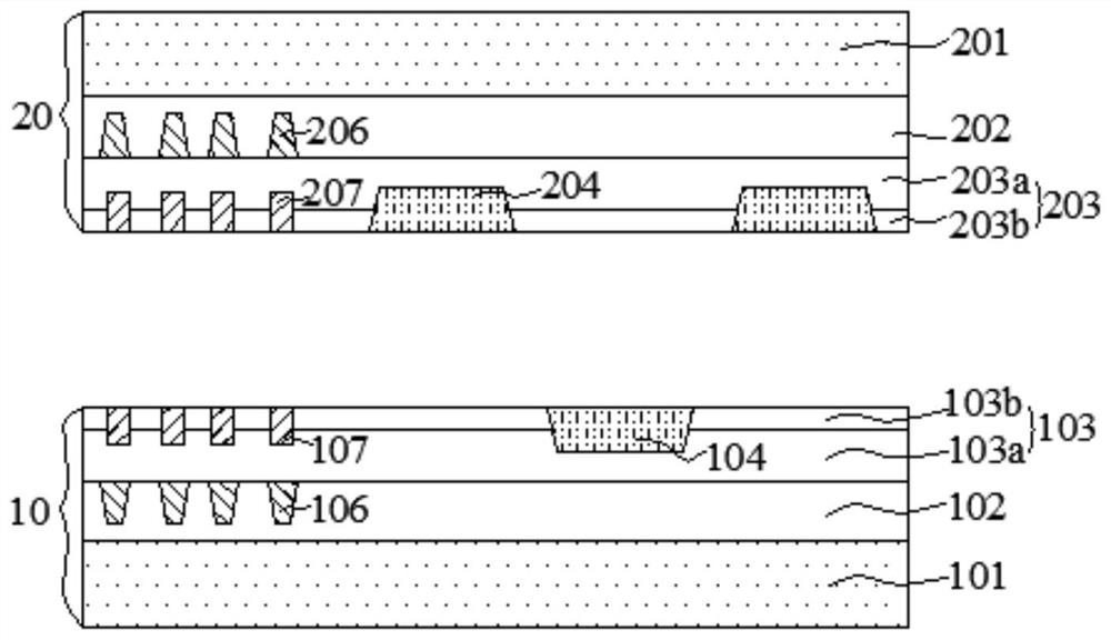 Wafer assembly with alignment marks, method for forming same, and method for aligning wafers