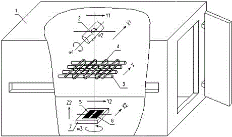 Detection method for X ray of boiler tube panel