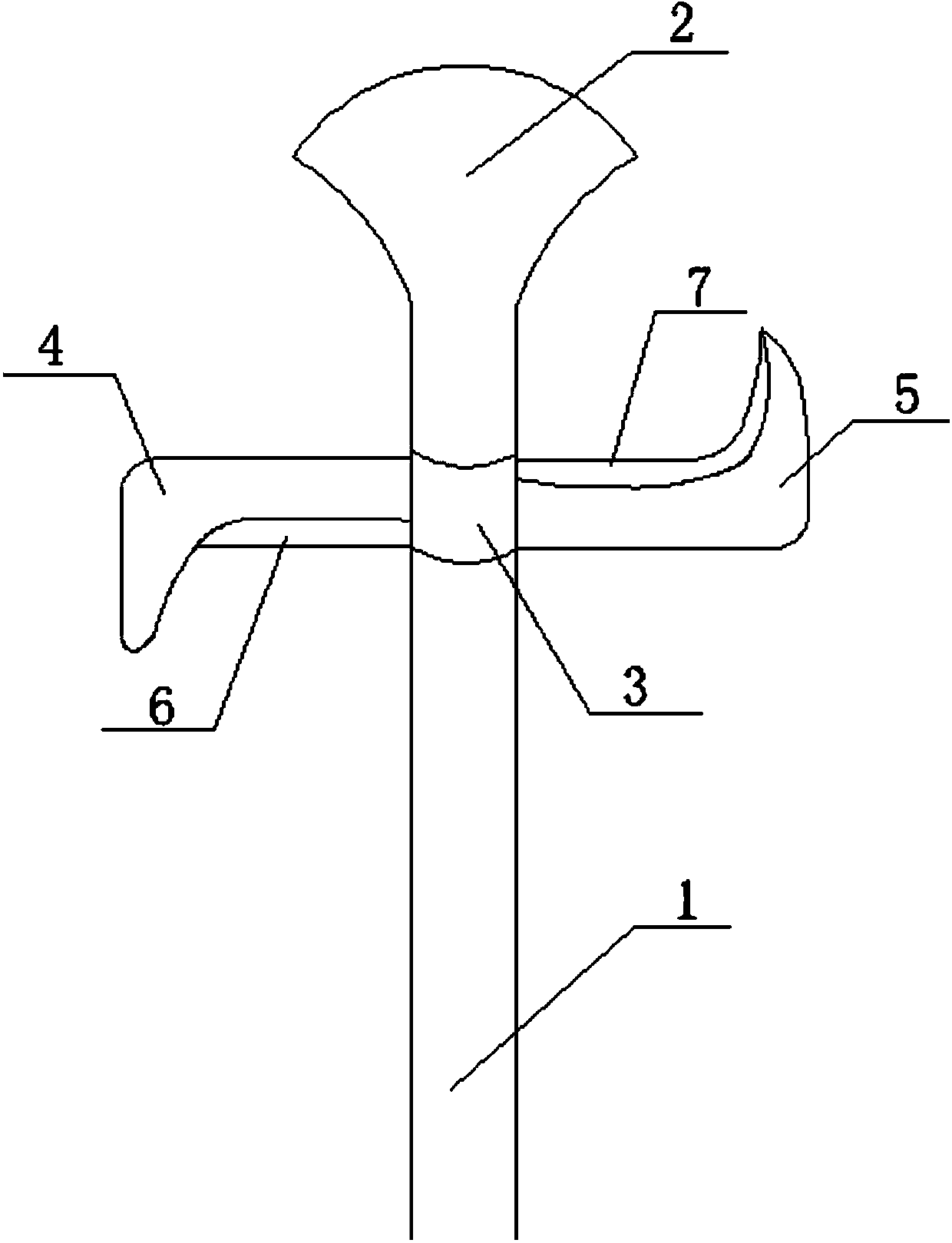 Pruning shovel structure