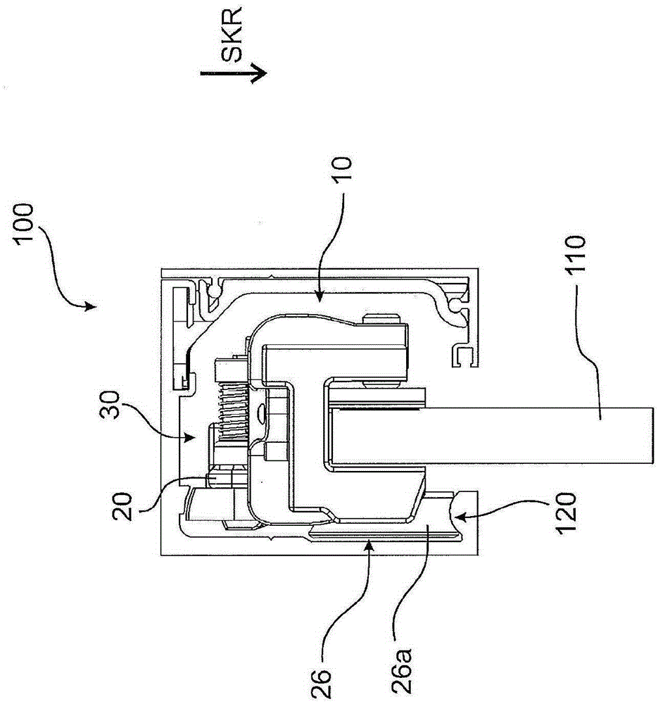 Roller carriage for the reception of a sliding door with a height adjusting device