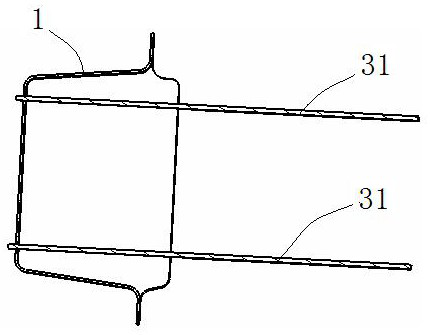 Structure of longitudinal beam wheel casing area for improving front collision performance