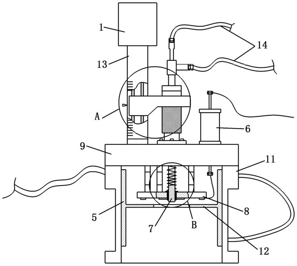 A pulsed ion source coating extraction device