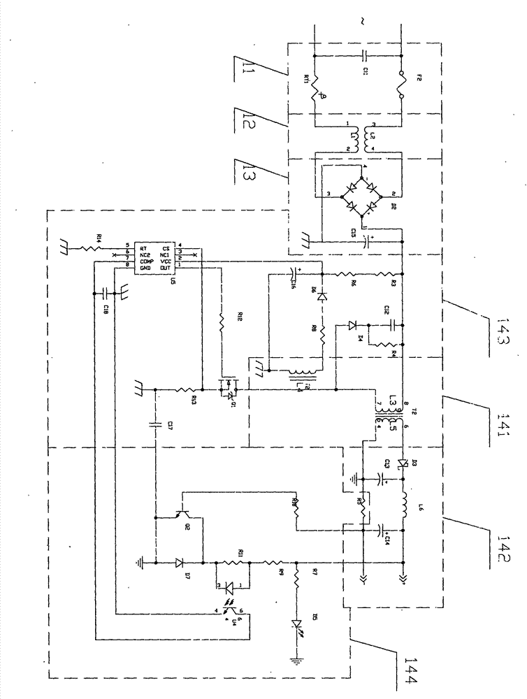Light-emitting diode street lamp energy-saving automatic control method and device