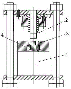 One-time forming hydraulic machine for mine tray