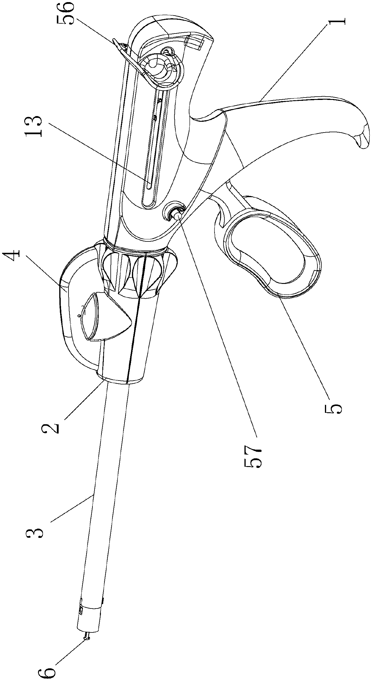 Stapler with rotating handle and use method of stapler