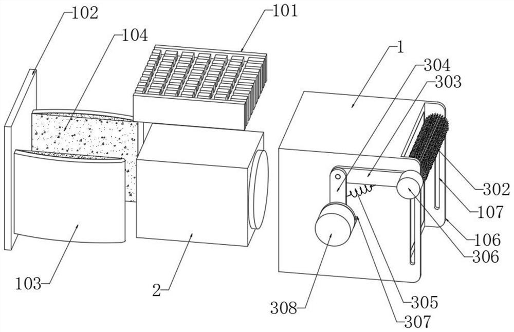 Vehicle-mounted camera cleaning device based on small brush head