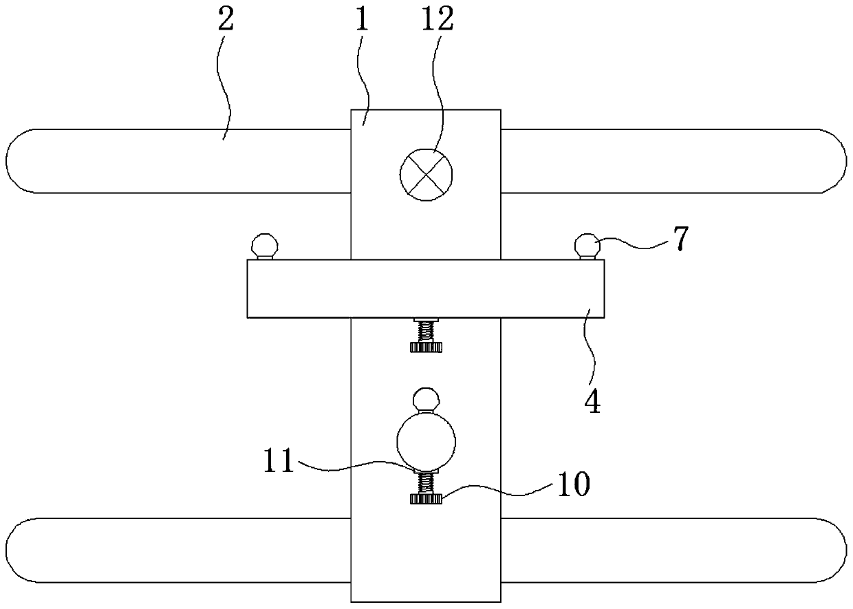 Attached lifting scaffold detection device