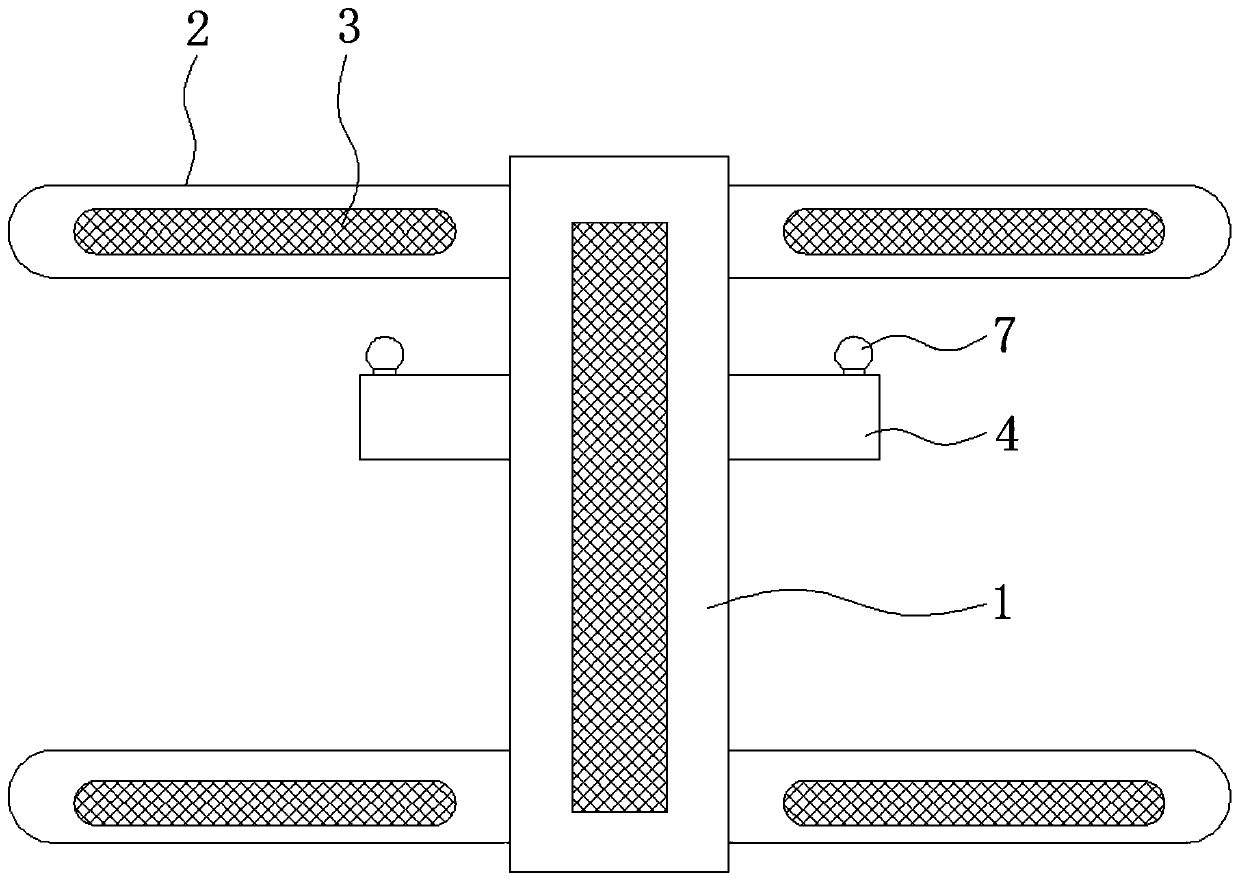 Attached lifting scaffold detection device