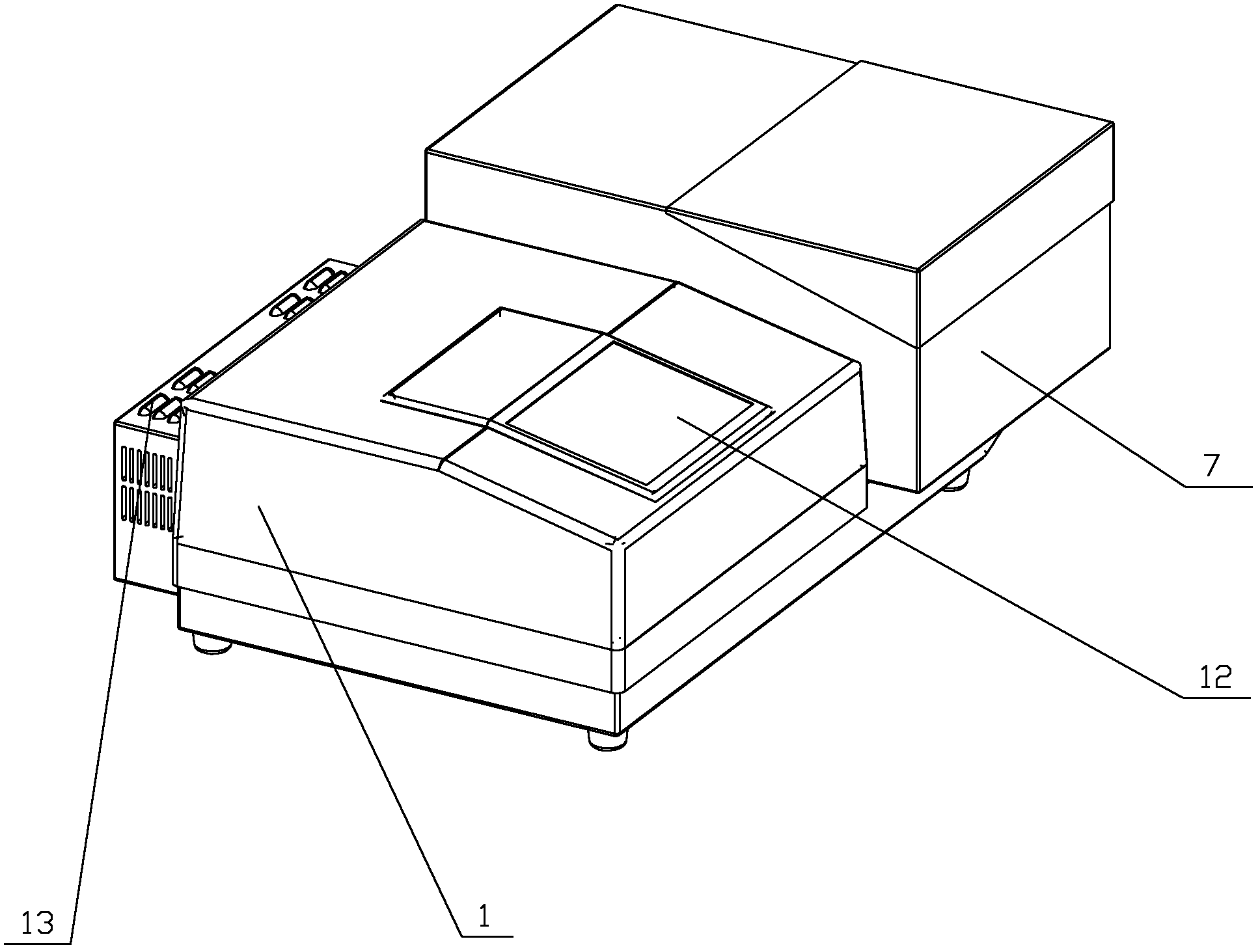 Large plain film spectrum tester