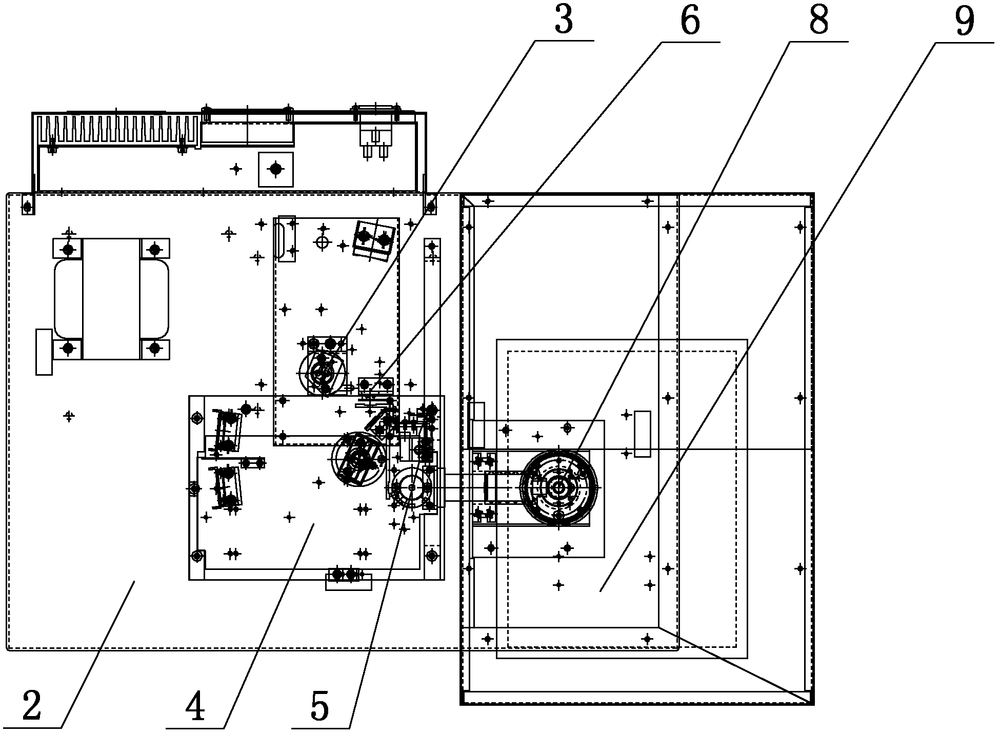 Large plain film spectrum tester