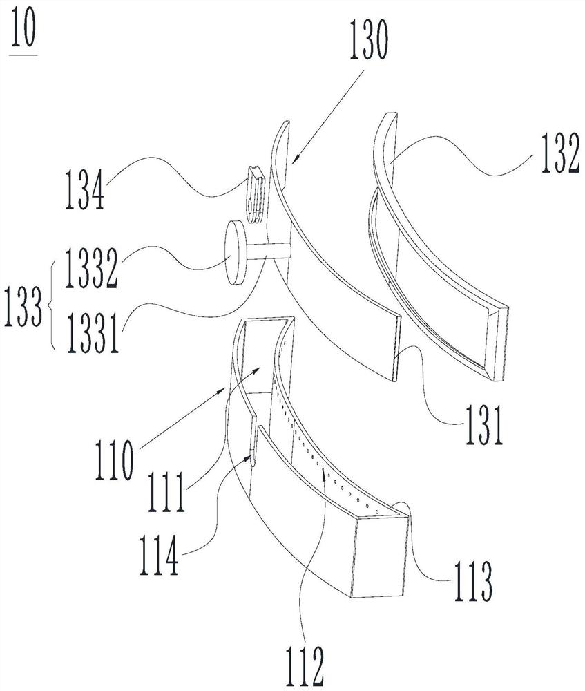 Cleaning device, panel structure and air conditioner