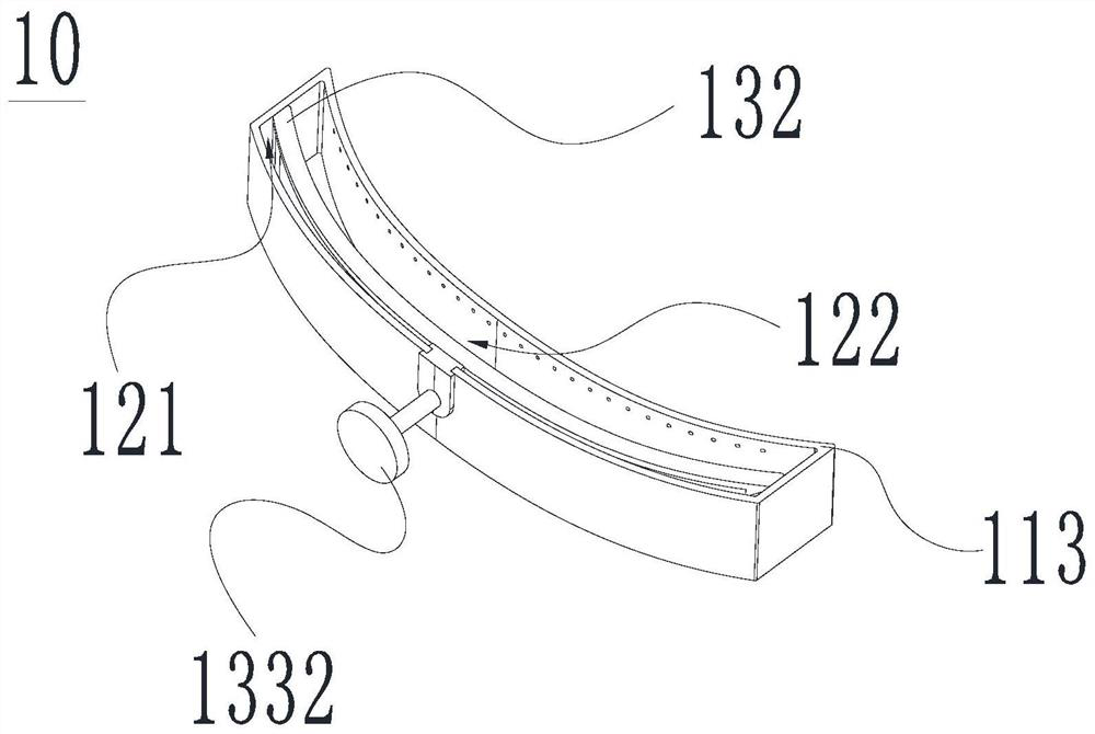 Cleaning device, panel structure and air conditioner