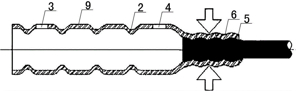 Pier-extruded and half-grouted steel bar sleeve, connecting structure and construction method
