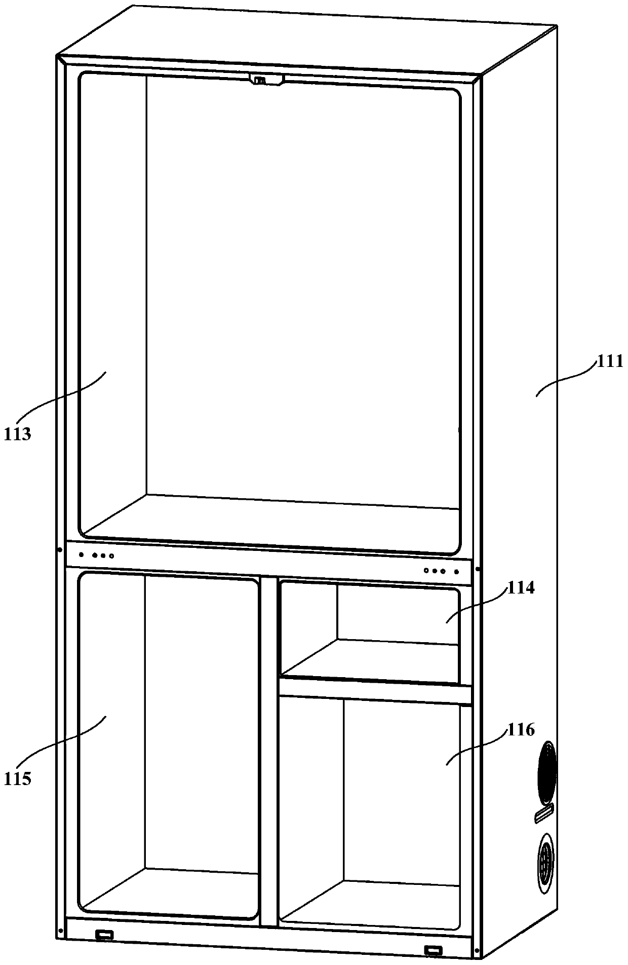 Refrigerating and freezing device