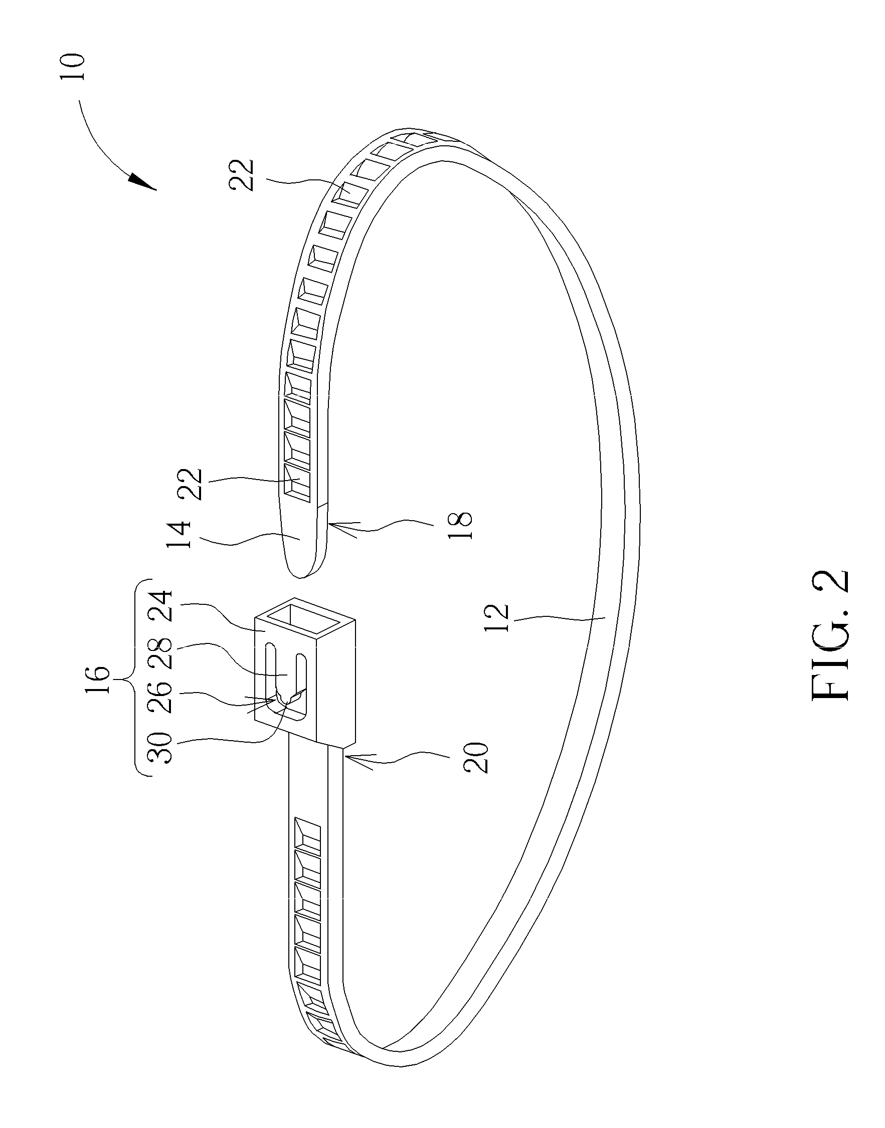 Reversible cable tie