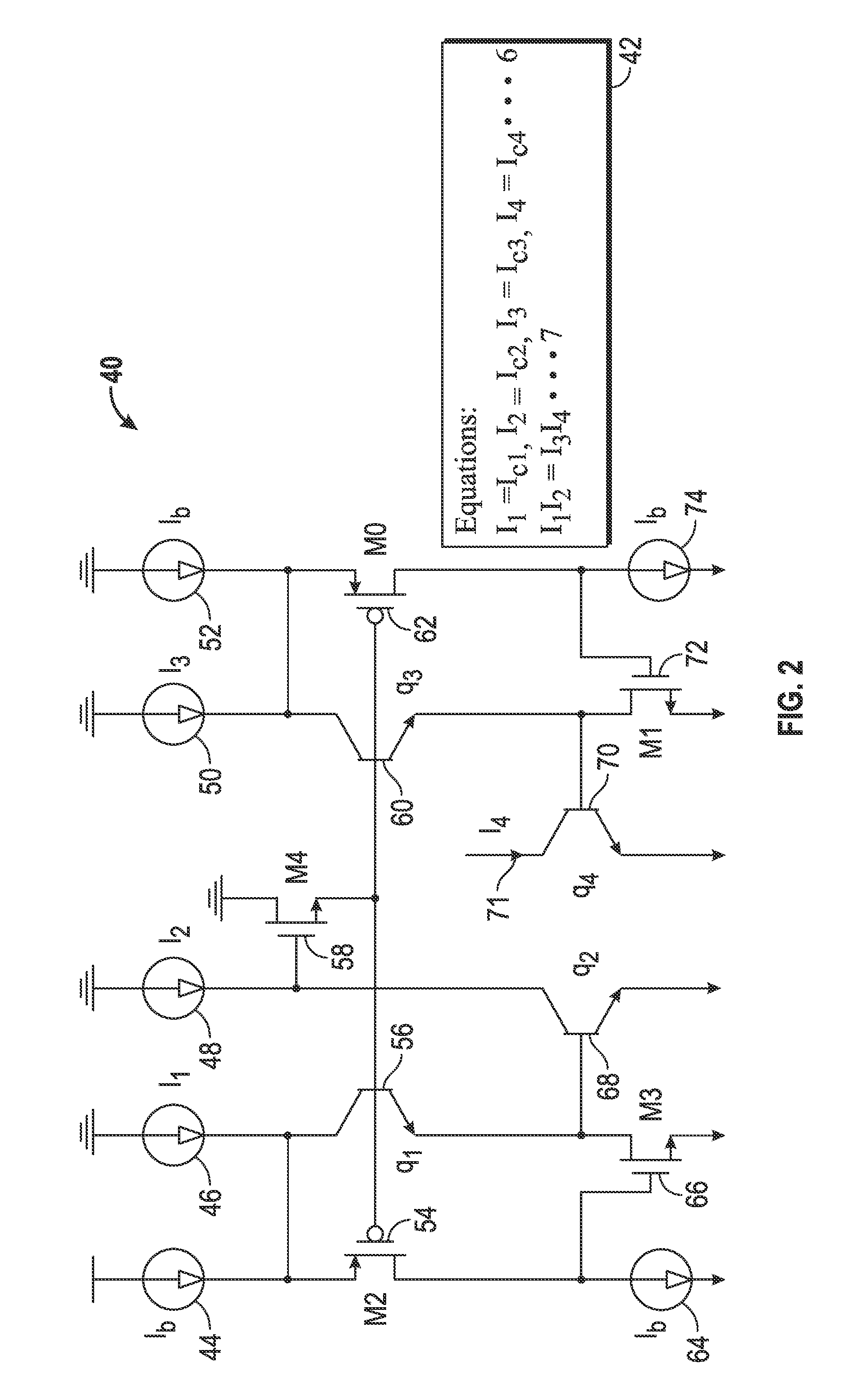 High accuracy bipolar current multiplier with base current compensation