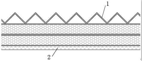 Composite material anti-bird strike baffle for aircraft nose