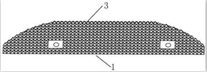 Composite material anti-bird strike baffle for aircraft nose