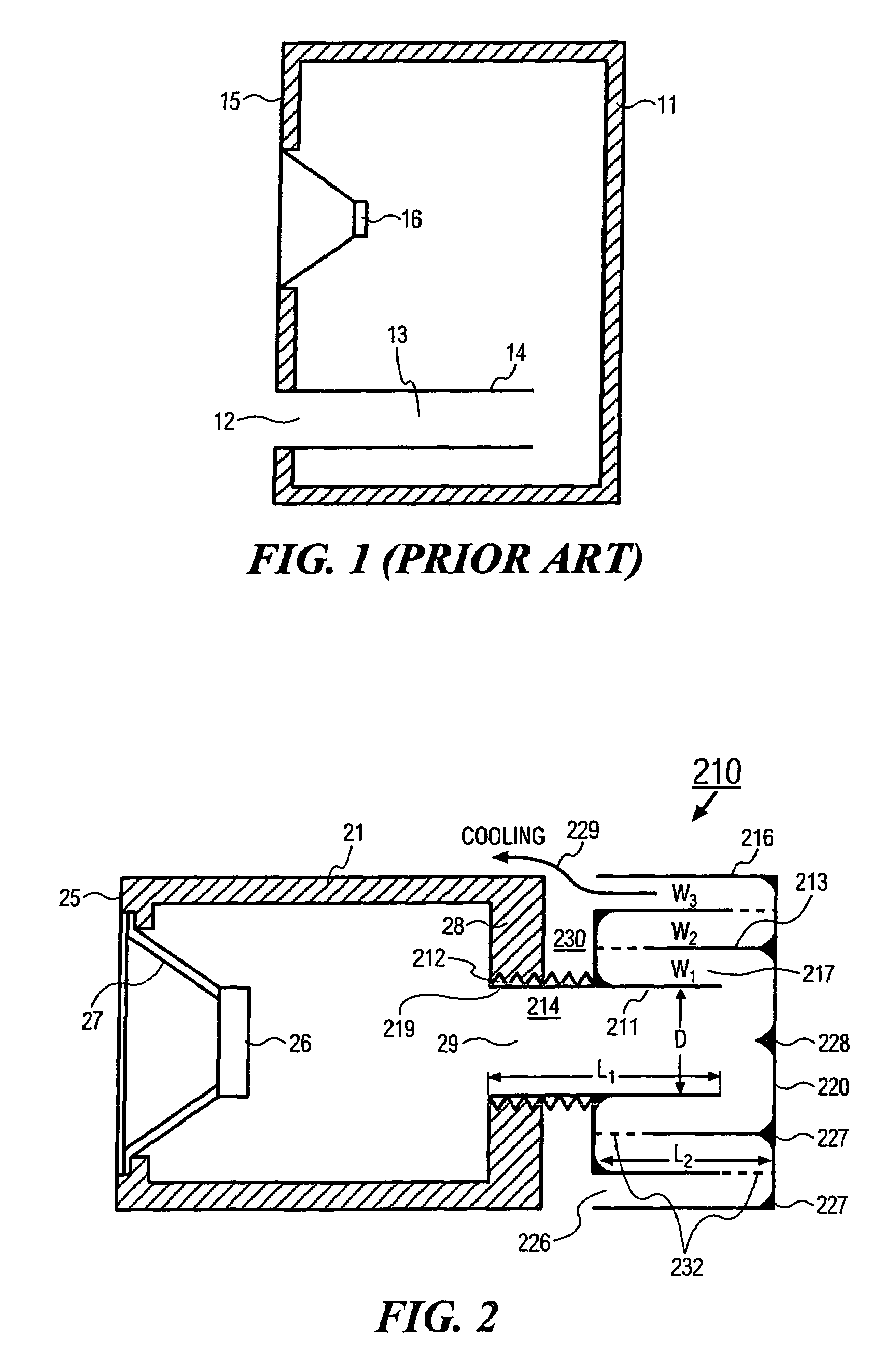Speaker with externally mounted acoustic extension