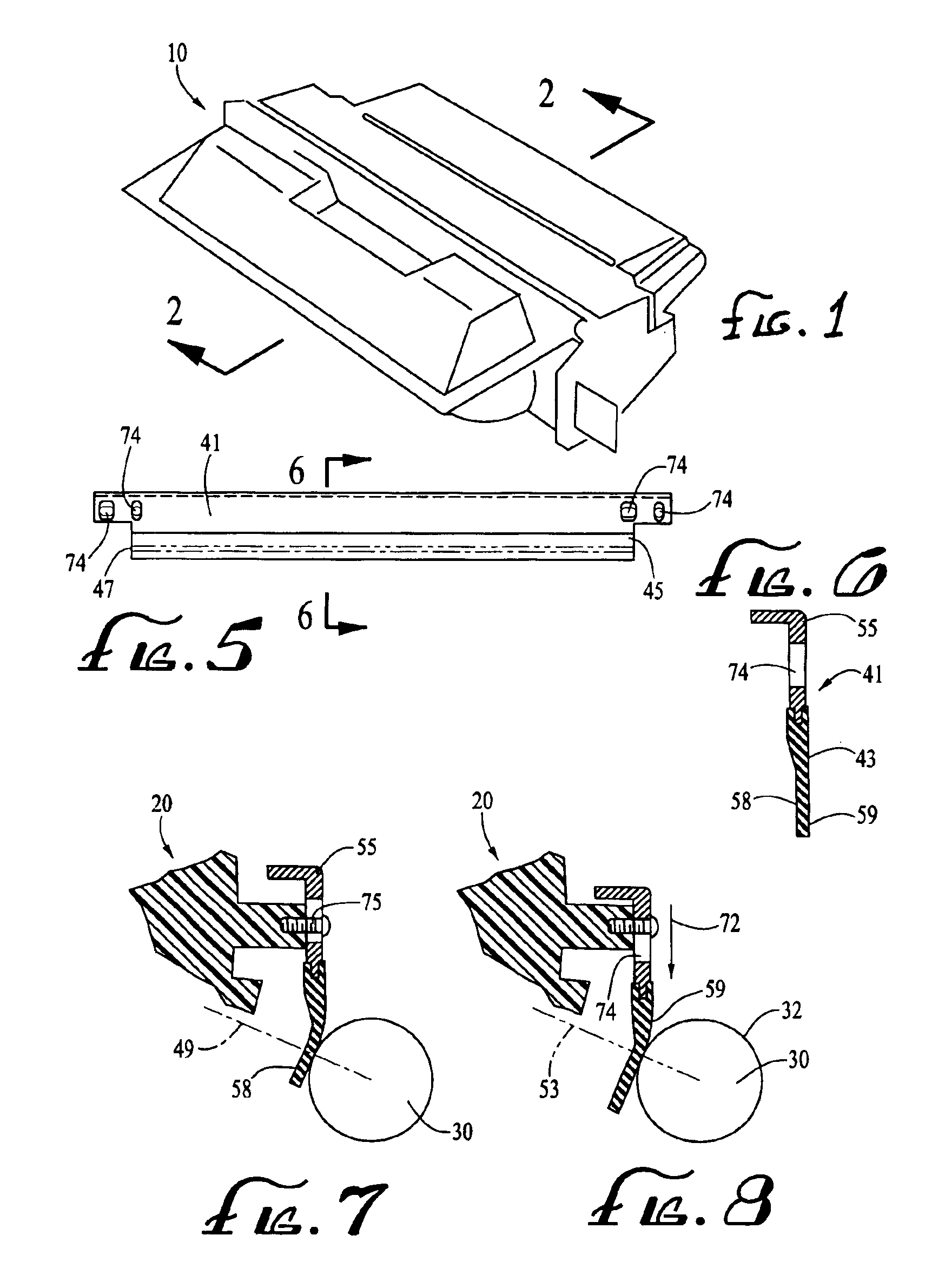 Remanufactured toner cartridge having modified roller section