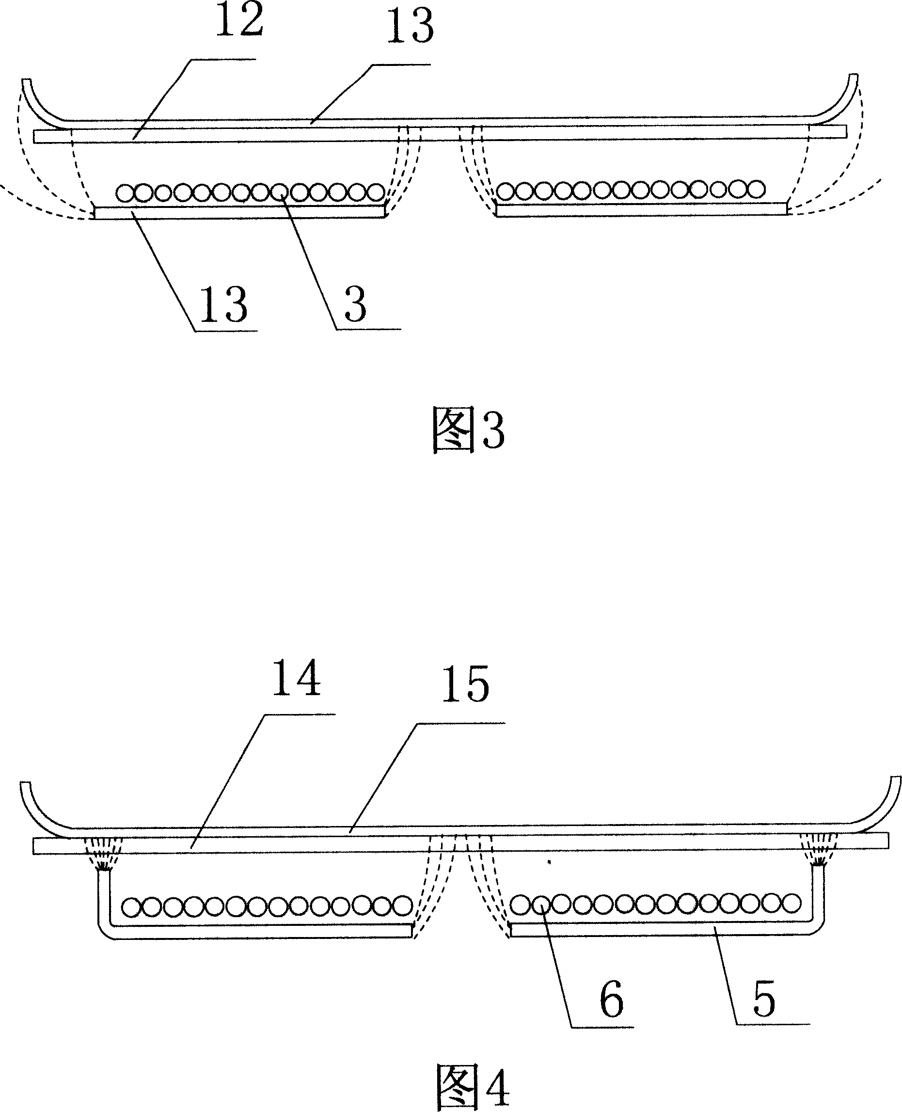 A winding tray for the electromagnetic heating device