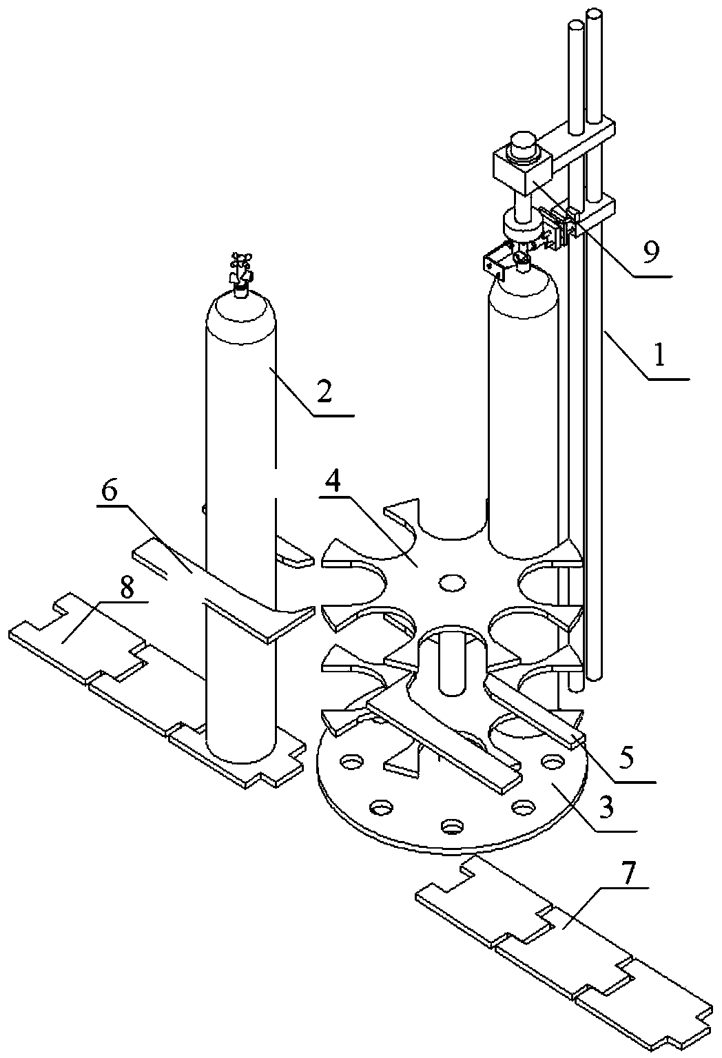 Gas filling system and method of high-pressure gas cylinder