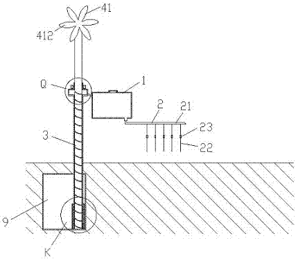 A mechanical automatic drip irrigation system