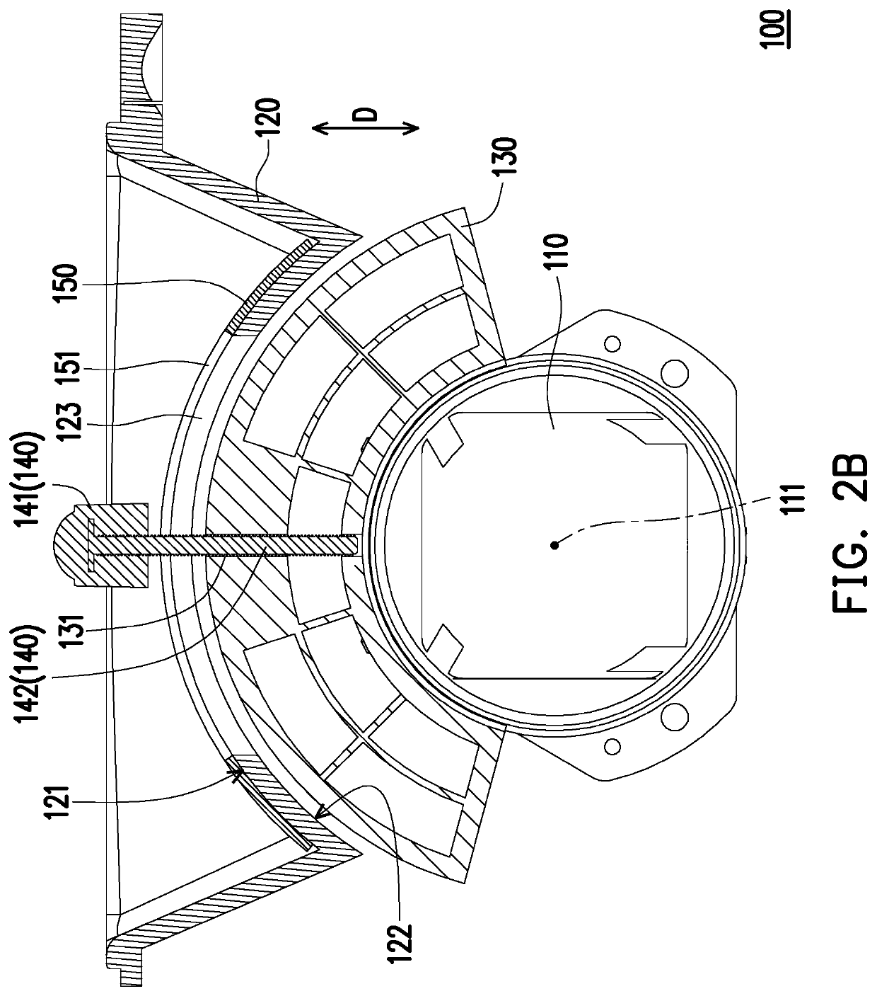 Focusing mechanism and projection device