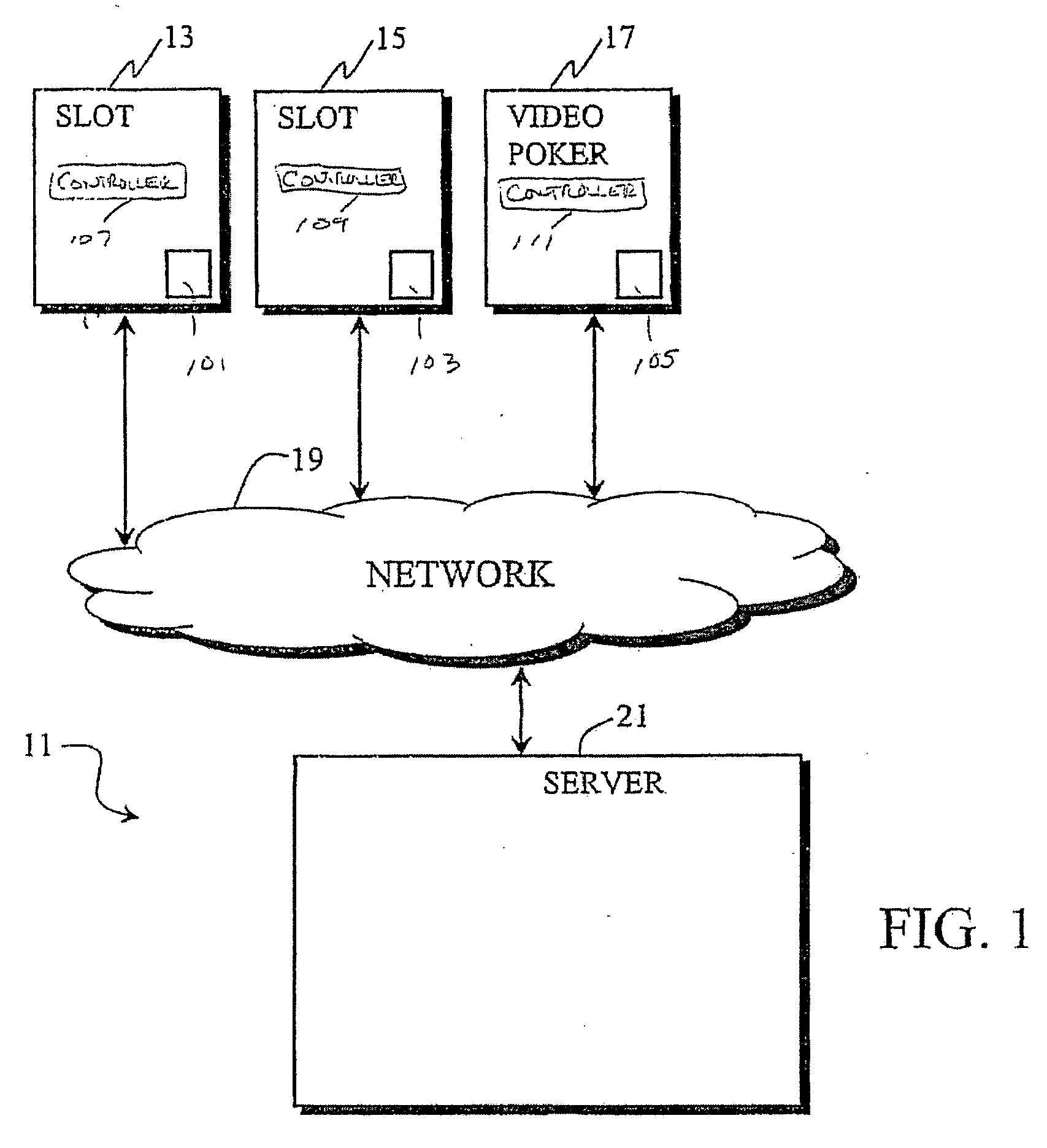Communications interface for a gaming machine