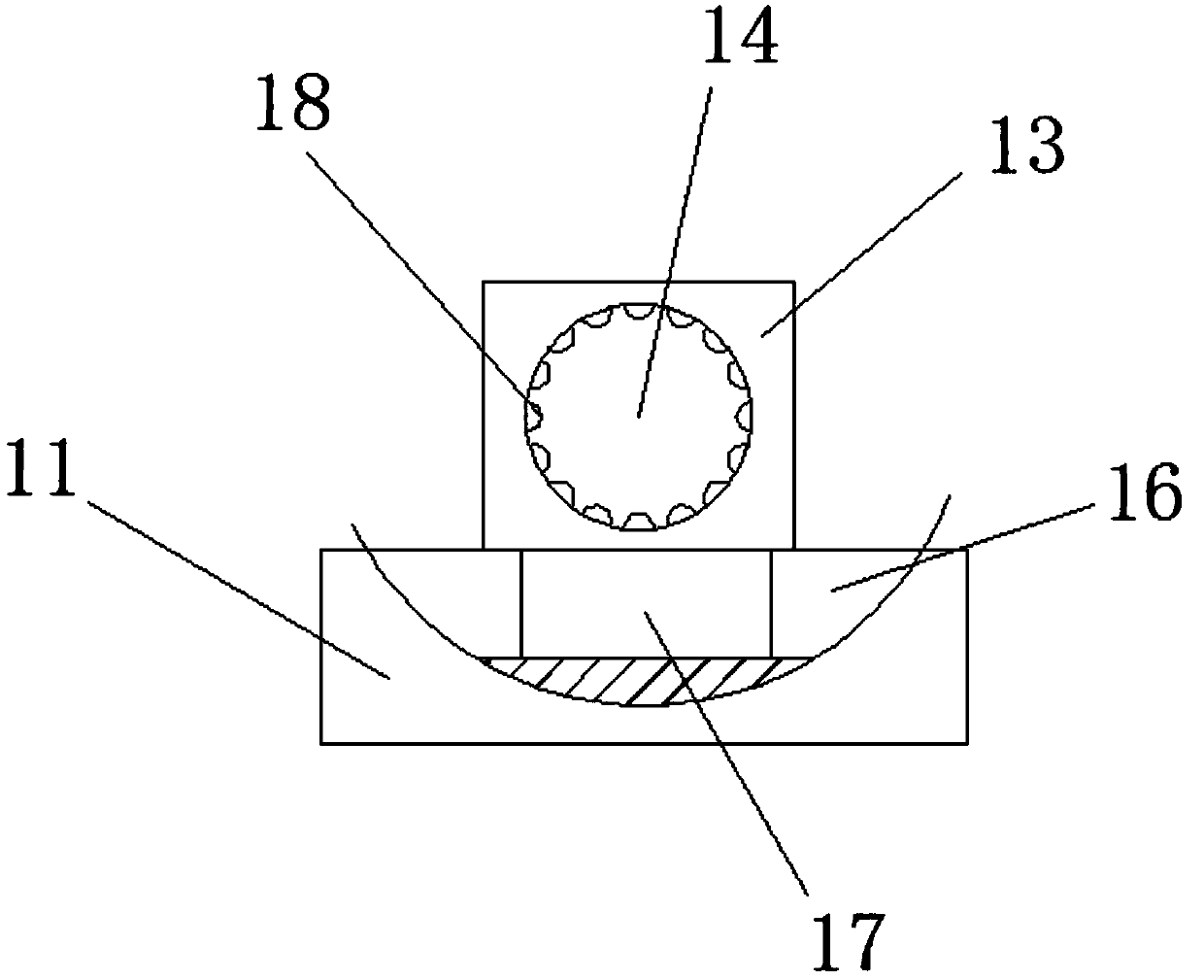 Limiting device for spring machining