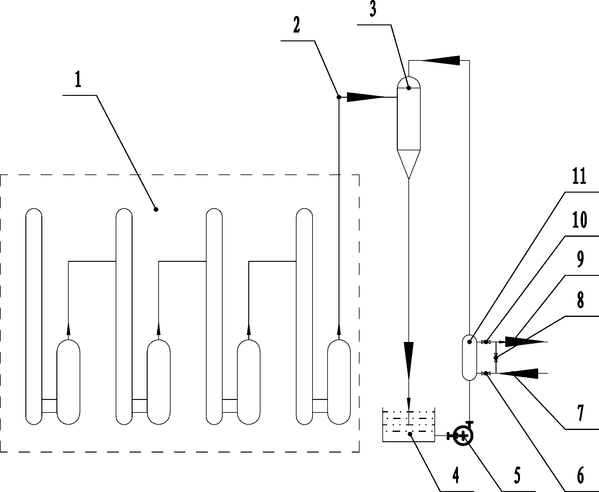 System for evaporating corn soaking water in production of corn starch
