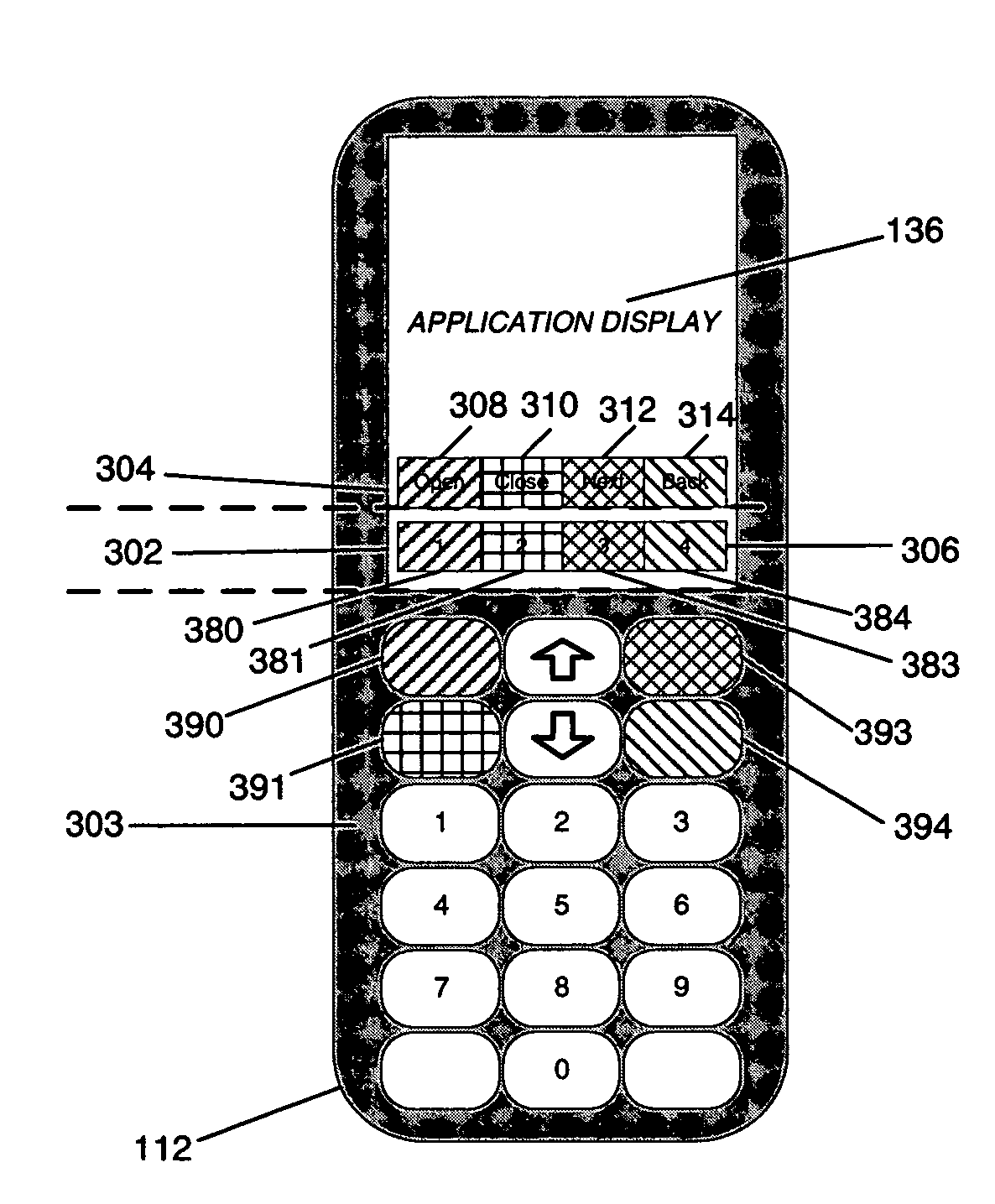 Application specific key buttons in a portable device