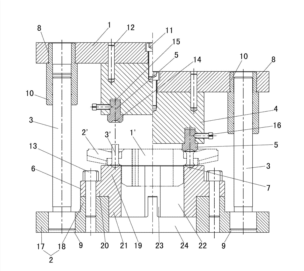 Riveting tool and method for mounting bevel gear components by same