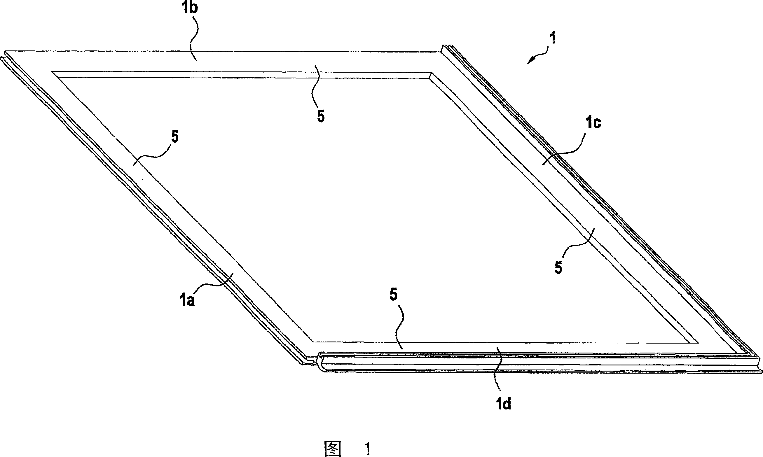 Laying system for floor tiles