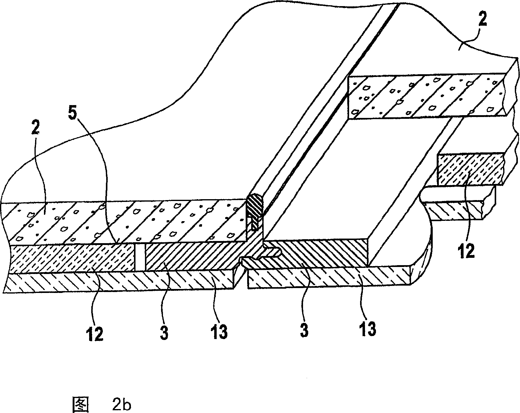 Laying system for floor tiles