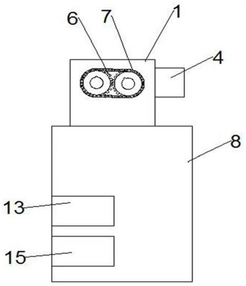 A sorting device for waste rubber