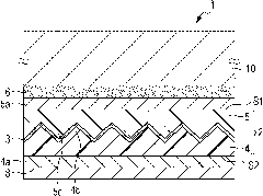 Optical element, window material, fitting, and insolation shielding device