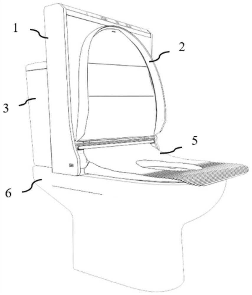 Network intelligent non-contact toilet seat cushion replacement device