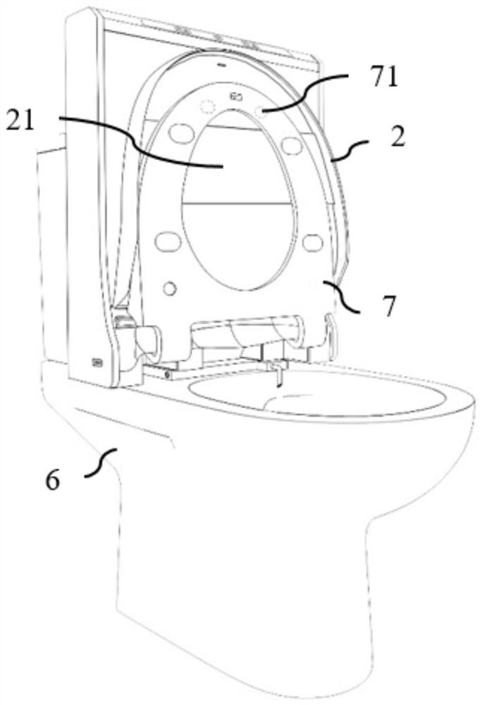 Network intelligent non-contact toilet seat cushion replacement device